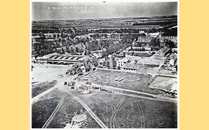 Kriegszerstrungen am Flugplatz Schleiheim, nrdlicher Bereich