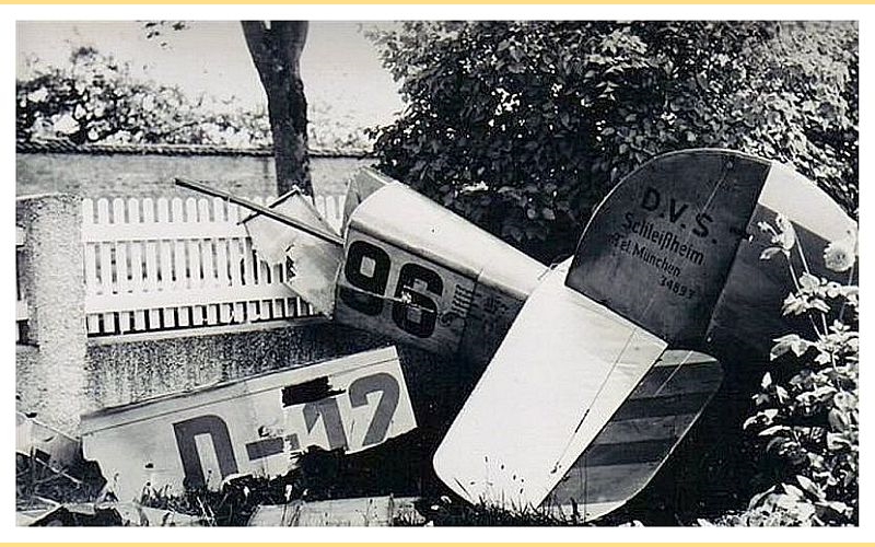 Flugzeugabsturz am 28.07.1932 auf Kindergarten in Schleiheim