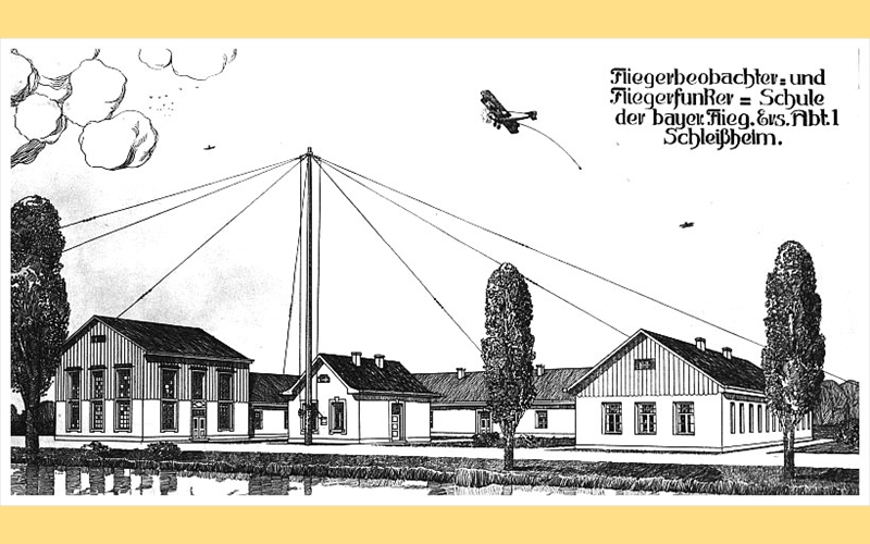 Skizze der Beobachter- u. Funker-Schule