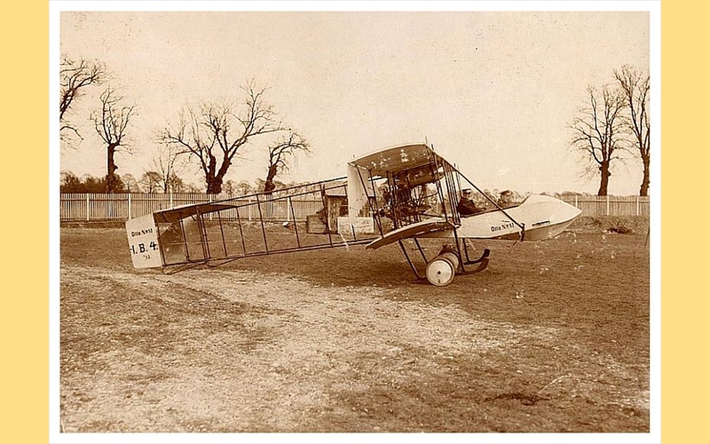 Otto-Doppeldecker bereit zum Start, 1913