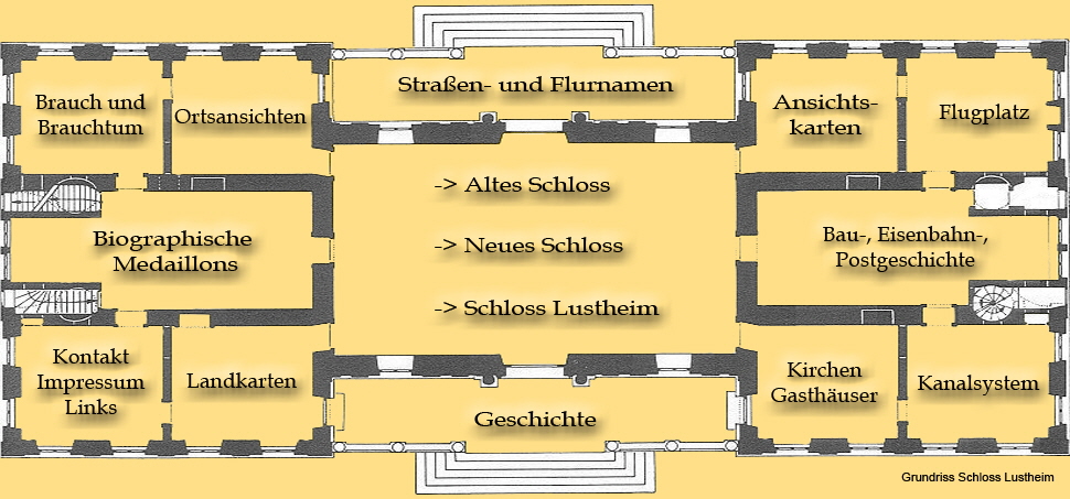 Grundriss Schloss Lustheim